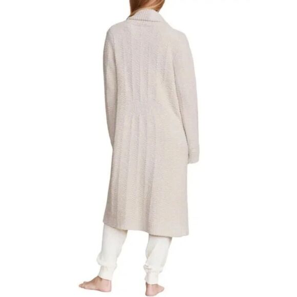 Barefoot Dreams $220 CozyChic Lite Chenile long Duster Cardigan medium - Picture 3 of 9